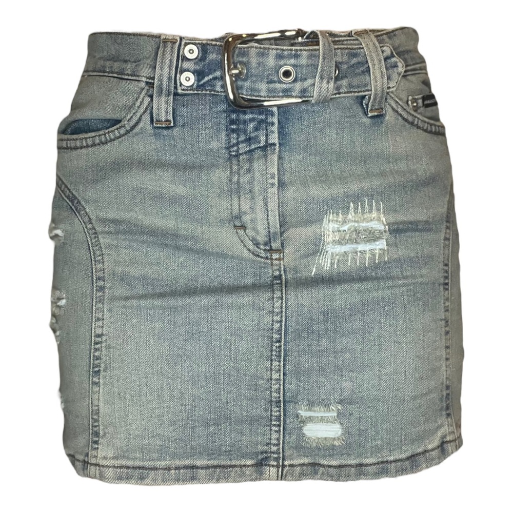 Dolce and Gabbana Denim Mini Skirt